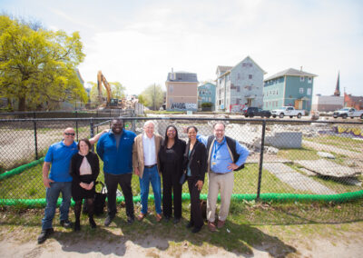 Groundbreaking at Jordan Caffey Townhomes in Providence