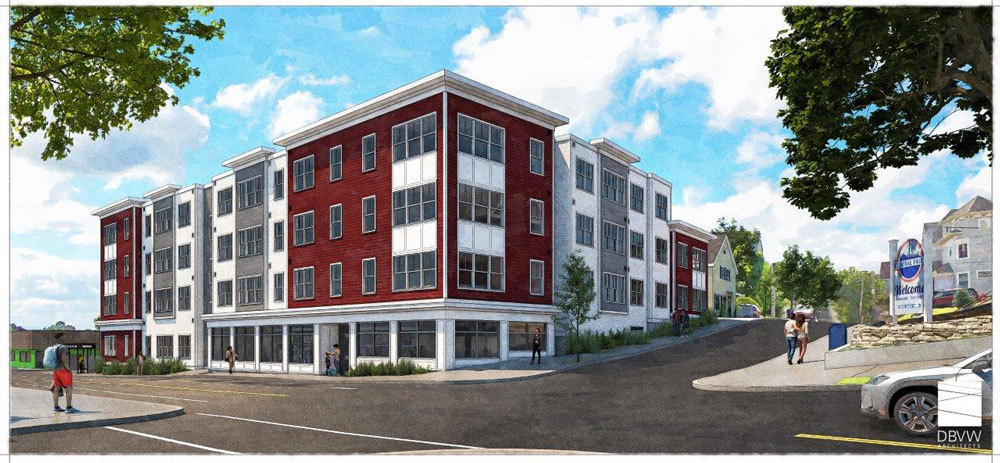 Rendering of affordable development in providence