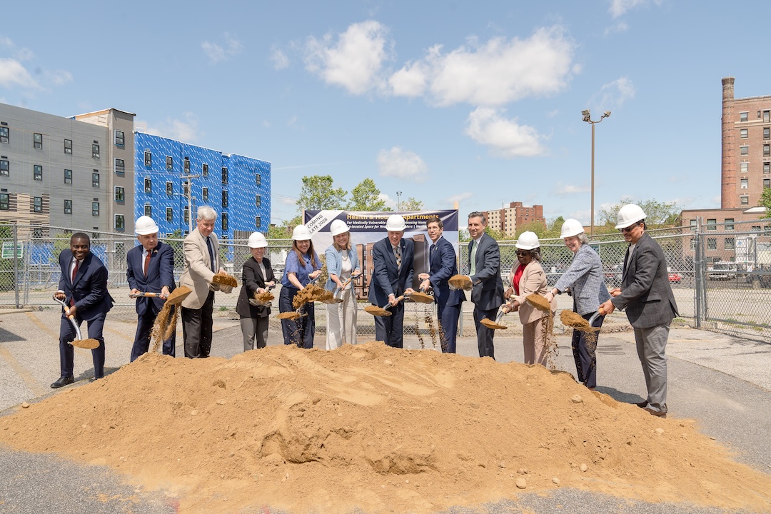 Crossroads Health and Housing Groundbreaking 6.2.25 Developers, partners and elected officials break ground on an affordable development