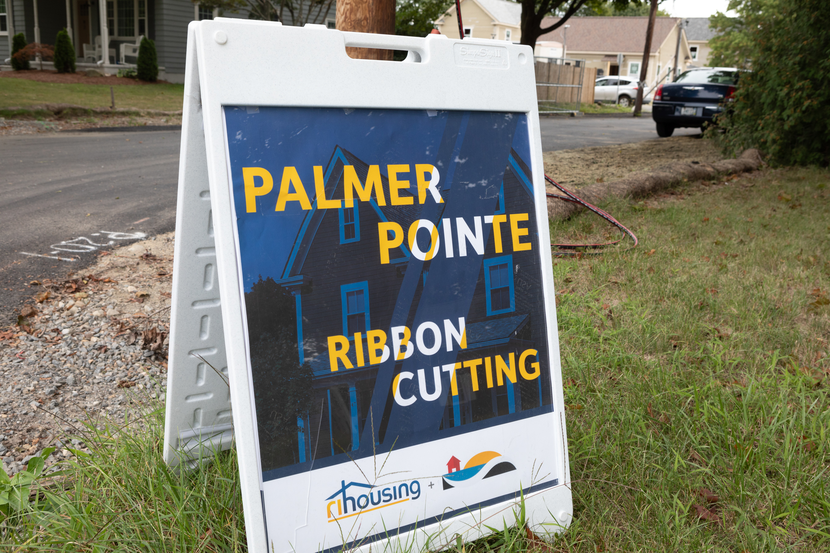 Palmer Pointe Ribbon cutting ceremony sign