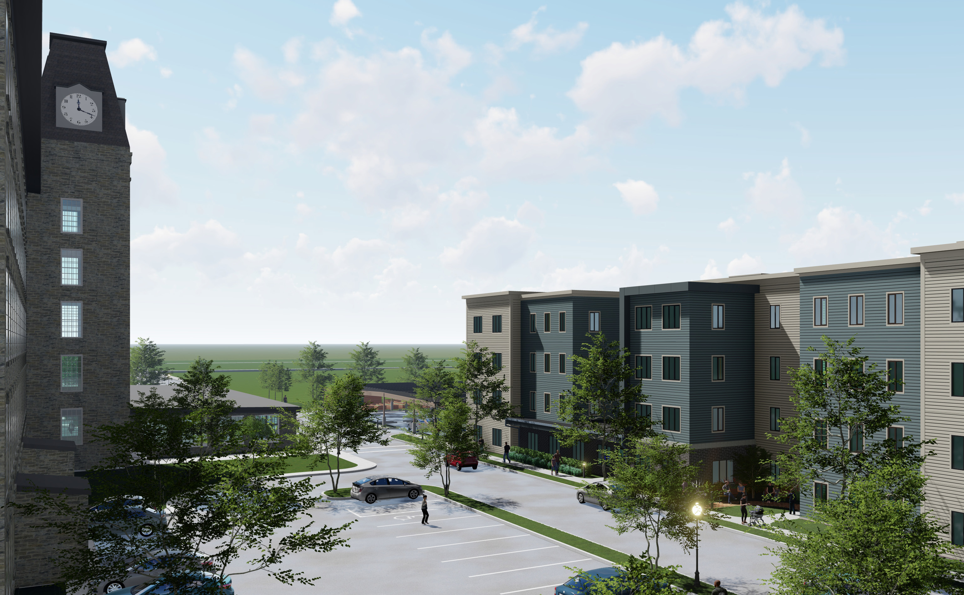 rendering of affordable development in tiverton